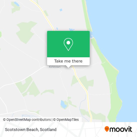 Scotstown Beach map