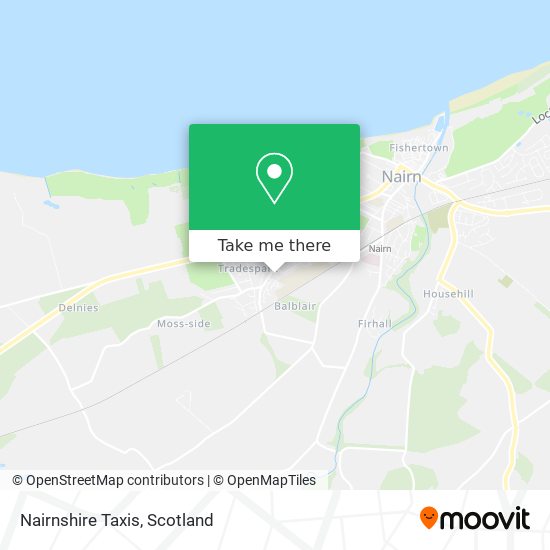 Nairnshire Taxis map