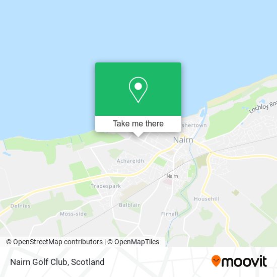 Nairn Golf Club map