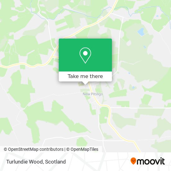 Turlundie Wood map