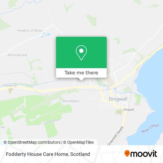 Fodderty House Care Home map