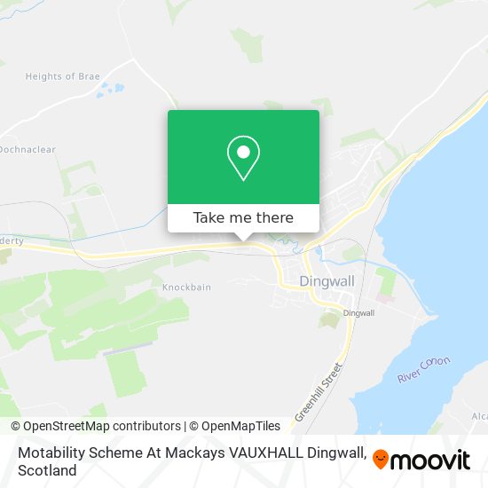 Motability Scheme At Mackays VAUXHALL Dingwall map