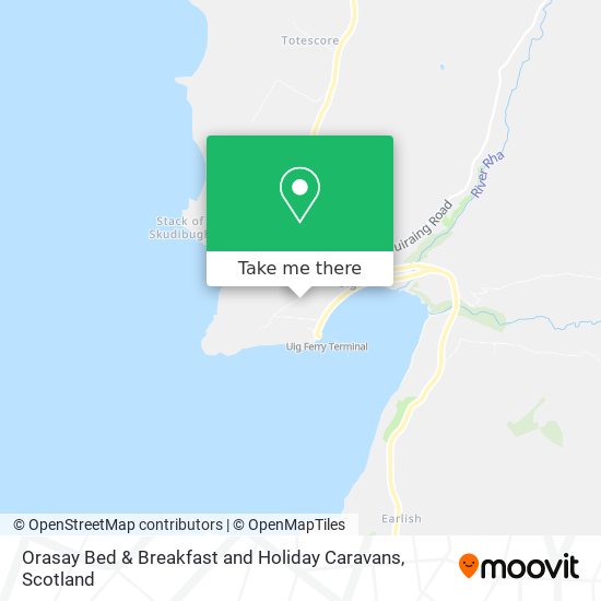 Orasay Bed & Breakfast and Holiday Caravans map