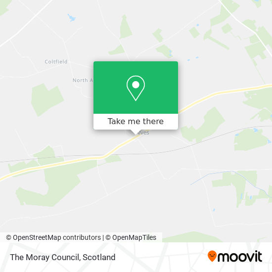The Moray Council map