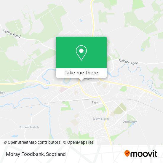 Moray Foodbank map