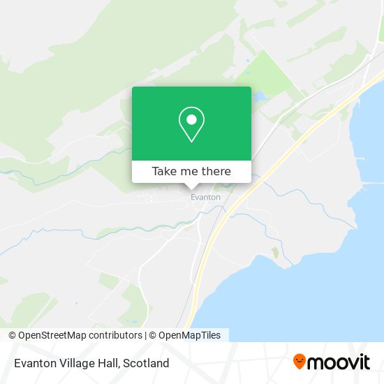 Evanton Village Hall map