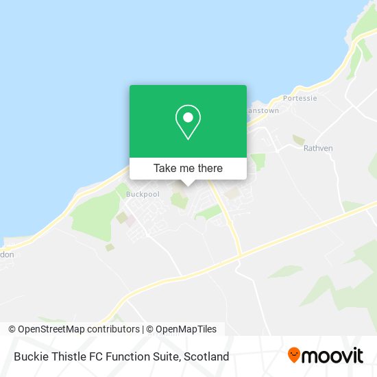 Buckie Thistle FC Function Suite map