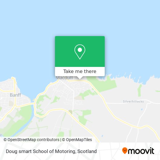 Doug smart School of Motoring map