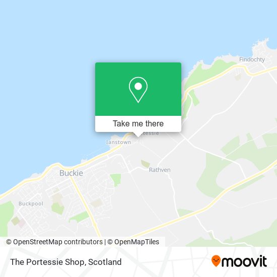 The Portessie Shop map
