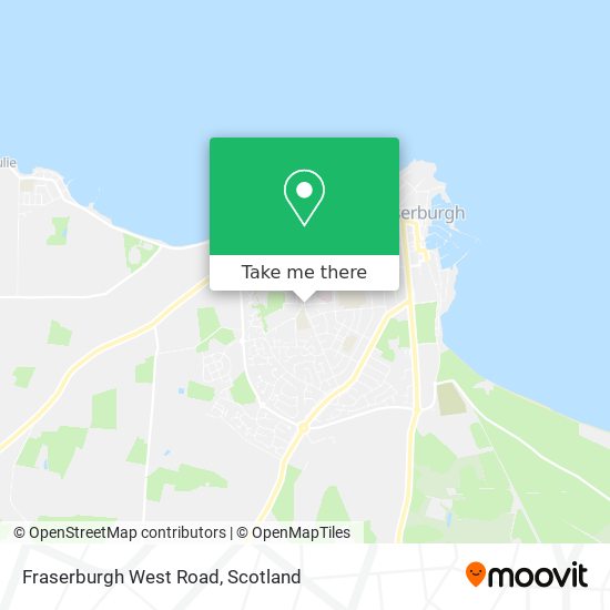 Fraserburgh West Road map