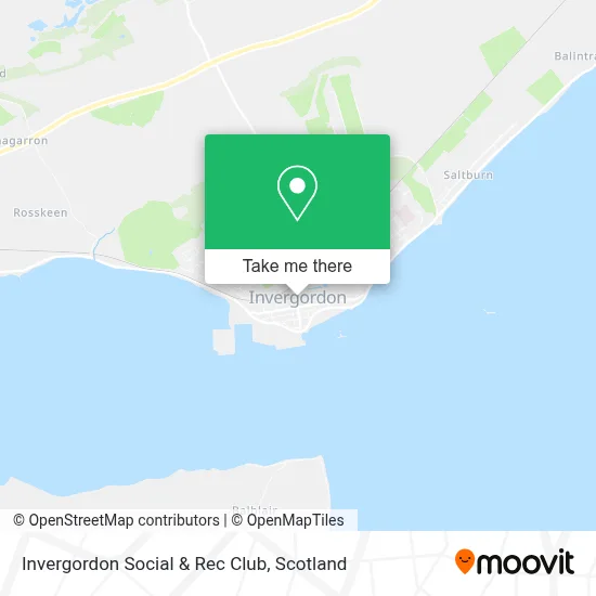 Invergordon Social & Rec Club map