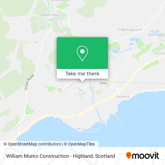 William Munro Construction - Highland map