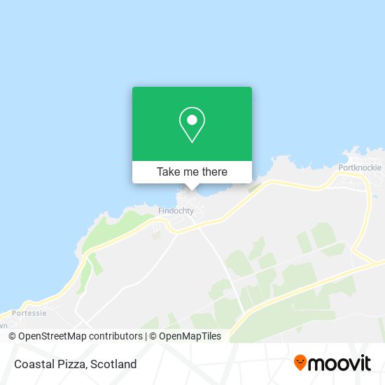 Coastal Pizza map