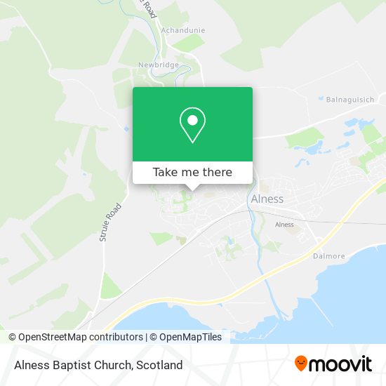 Alness Baptist Church map