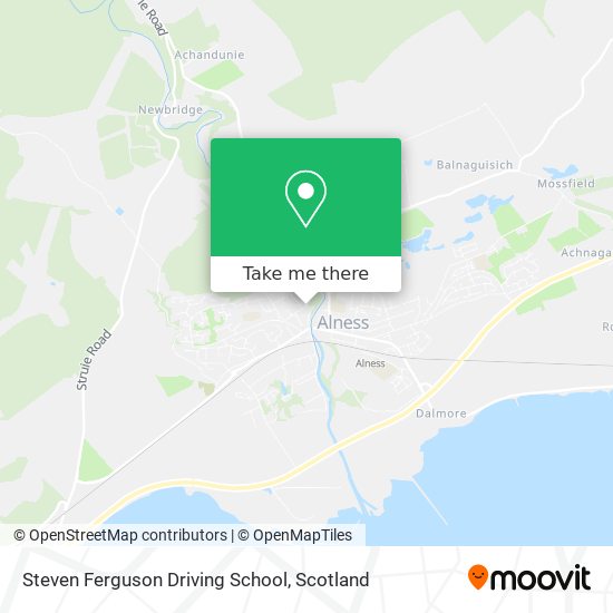 Steven Ferguson Driving School map