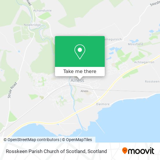 Rosskeen Parish Church of Scotland map