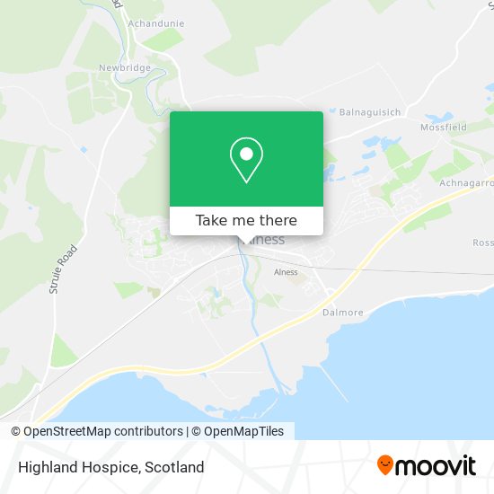 Highland Hospice map