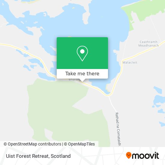 Uist Forest Retreat map