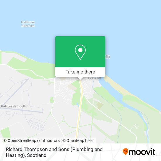 Richard Thompson and Sons (Plumbing and Heating) map