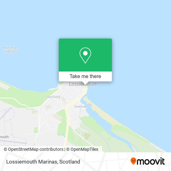 Lossiemouth Marinas map