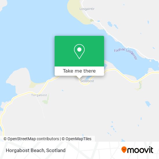 Horgabost Beach map