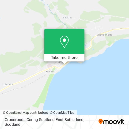 Crossroads Caring Scotland East Sutherland map