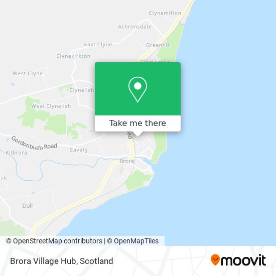 Brora Village Hub map