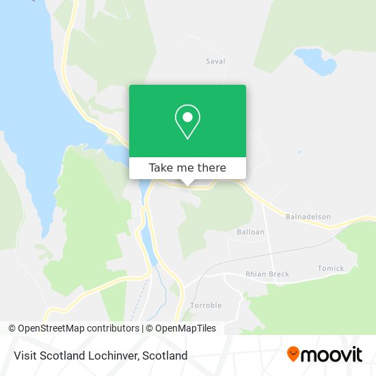 Visit Scotland Lochinver map