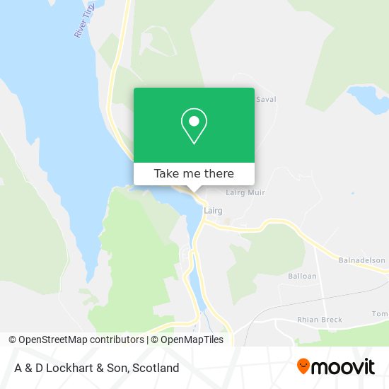 A & D Lockhart & Son map