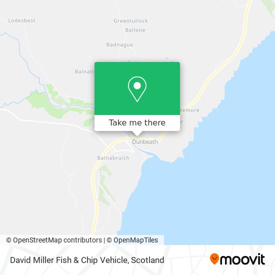 David Miller Fish & Chip Vehicle map