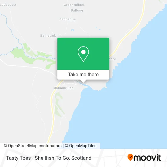 Tasty Toes - Shellfish To Go map