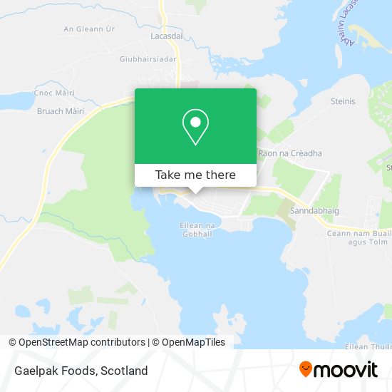 Gaelpak Foods map