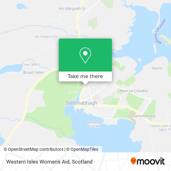 Western Isles Women's Aid map