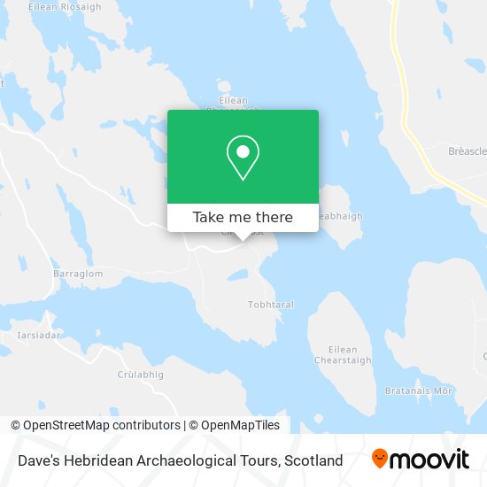 Dave's Hebridean Archaeological Tours map