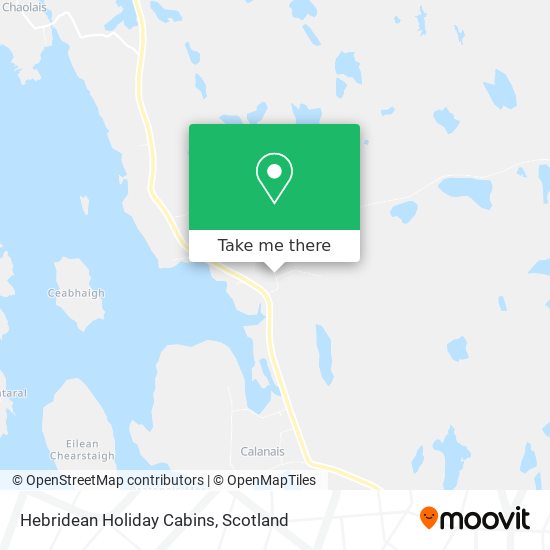 Hebridean Holiday Cabins map