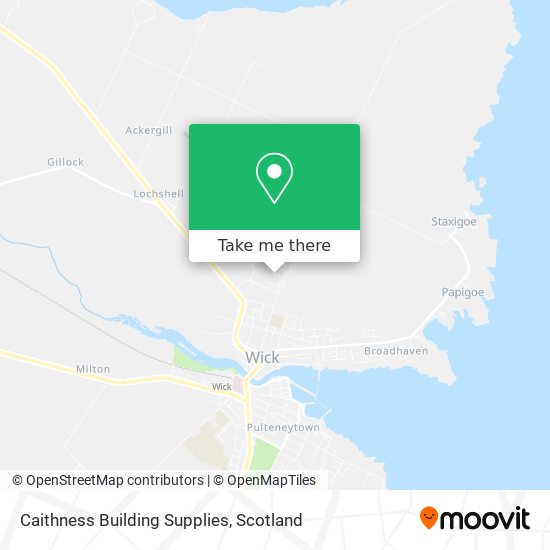 Caithness Building Supplies map