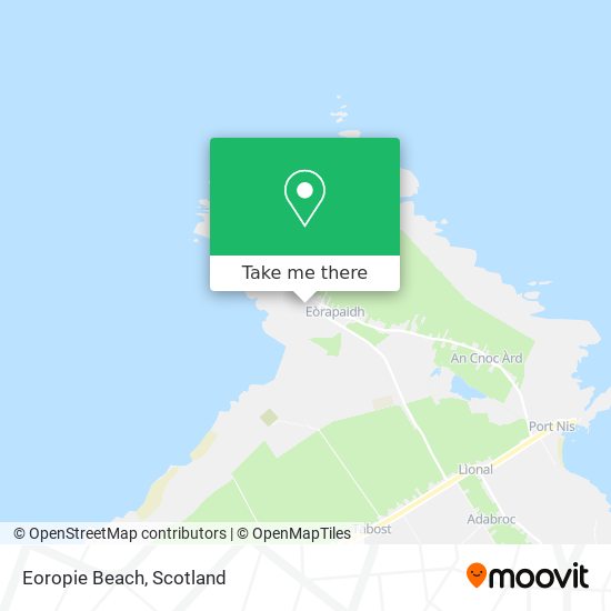 Eoropie Beach map