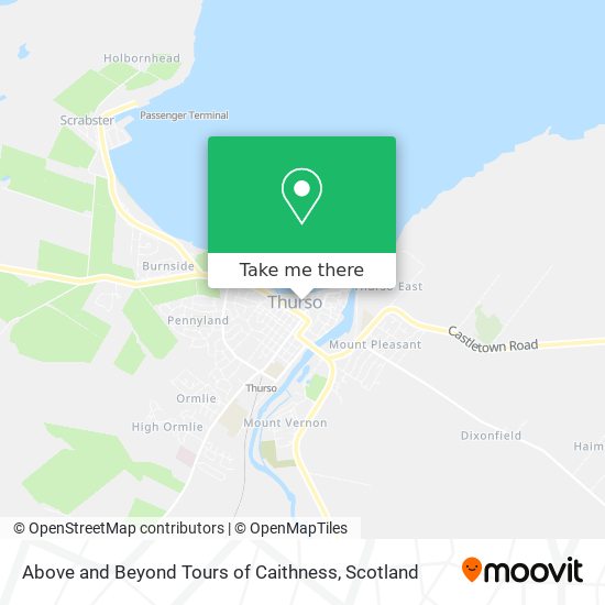 Above and Beyond Tours of Caithness map