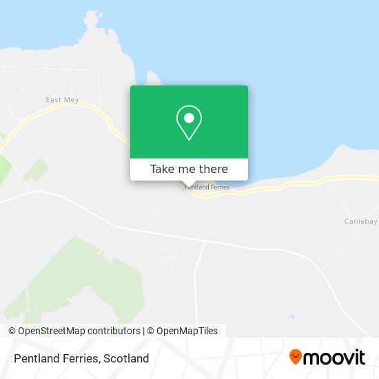 Pentland Ferries map