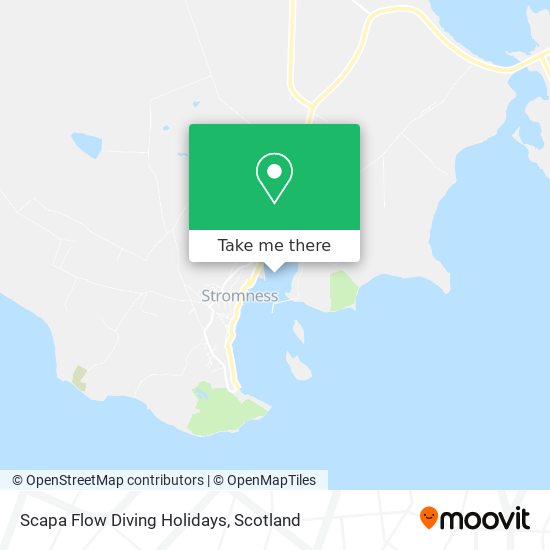 Scapa Flow Diving Holidays map