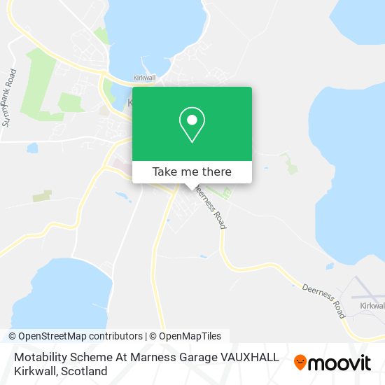 Motability Scheme At Marness Garage VAUXHALL Kirkwall map