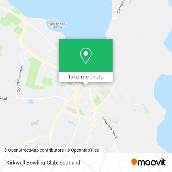 Kirkwall Bowling Club map