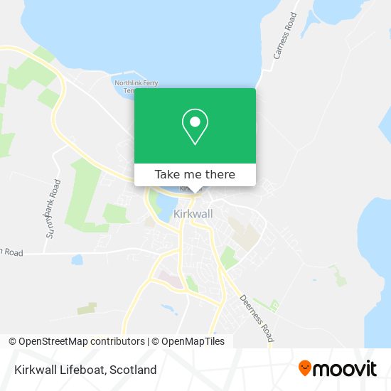Kirkwall Lifeboat map