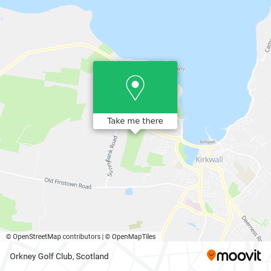 Orkney Golf Club map