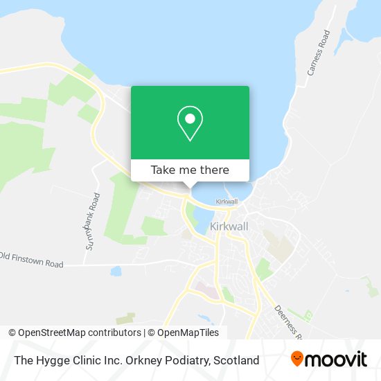 The Hygge Clinic Inc. Orkney Podiatry map