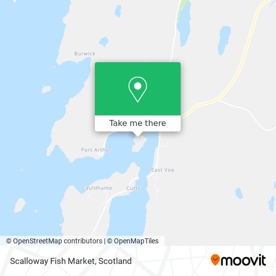 Scalloway Fish Market map