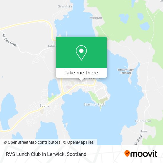 RVS Lunch Club in Lerwick map