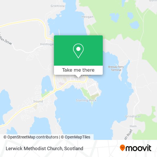 Lerwick Methodist Church map