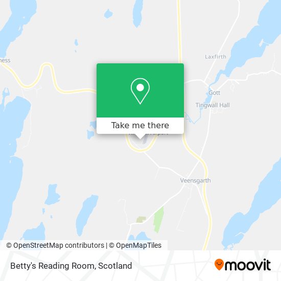 Betty's Reading Room map