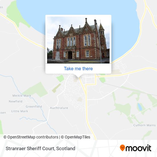 Stranraer Sheriff Court map